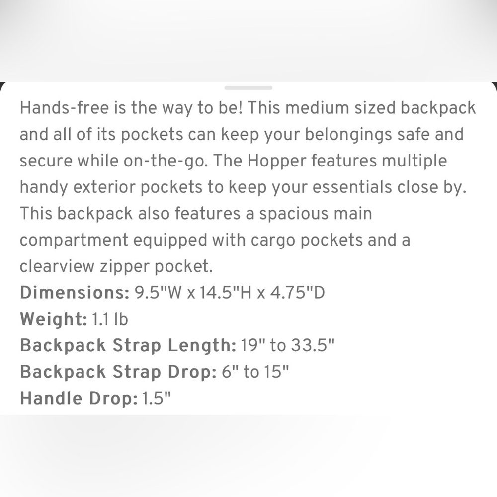 Lug Hopper Magenta Backpack. New. With storage bag - Picture 2 of 3